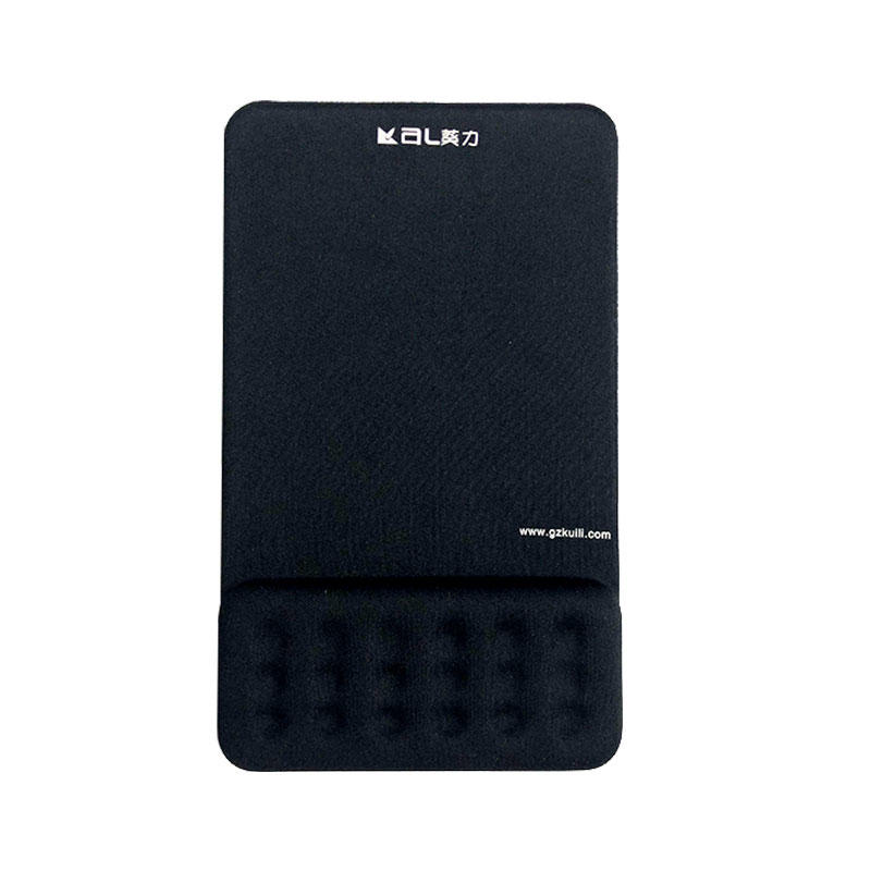 Office ergonomic Mouse Pad with Gel Wrist Pad, black