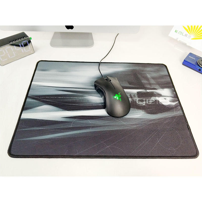 Customized size and pattern gaming mouse pad stitching edge for anti-fray heat print mouse pad
