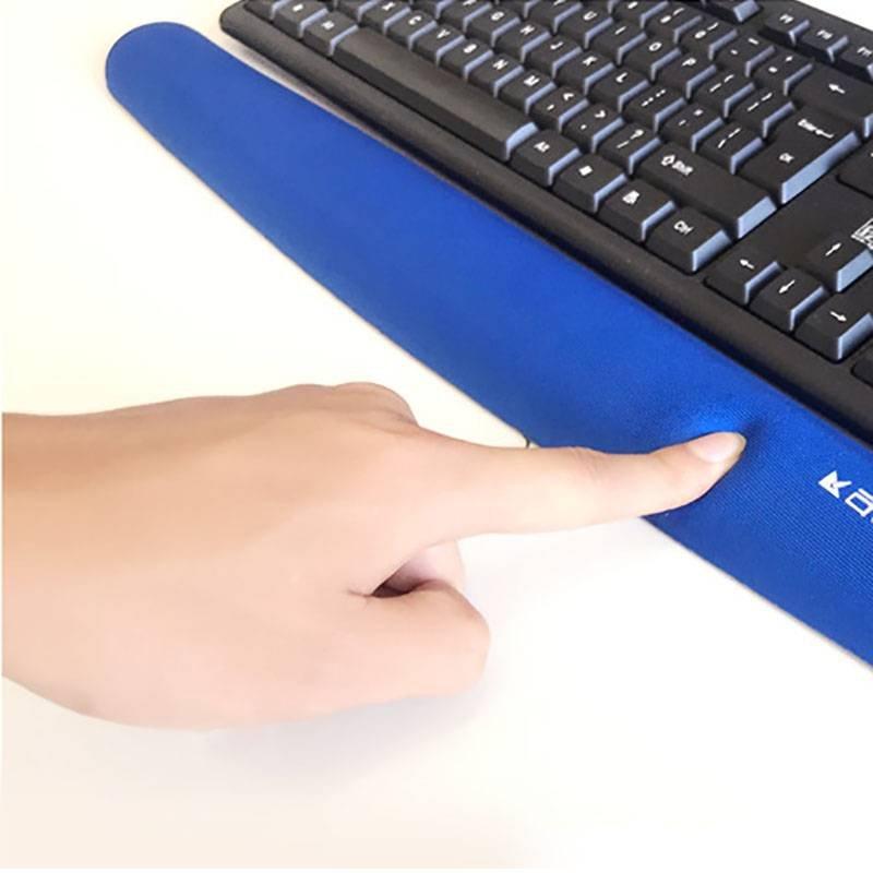 Memory Foam Keyboard Pad PU Base Comfortable Customs Logo Keyboard Pad Manufacturer
