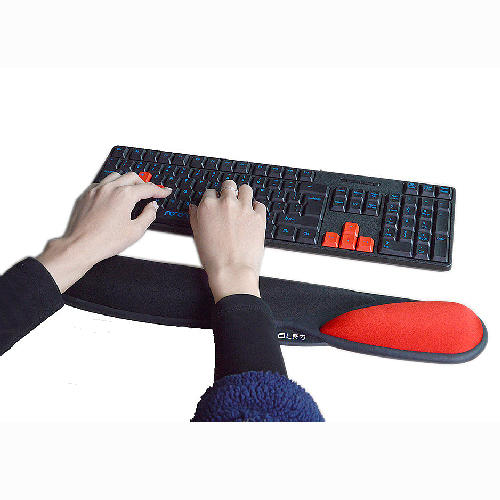 Chinese red Memory foam wrist rest for keyboard ergonomic keyboard pad
