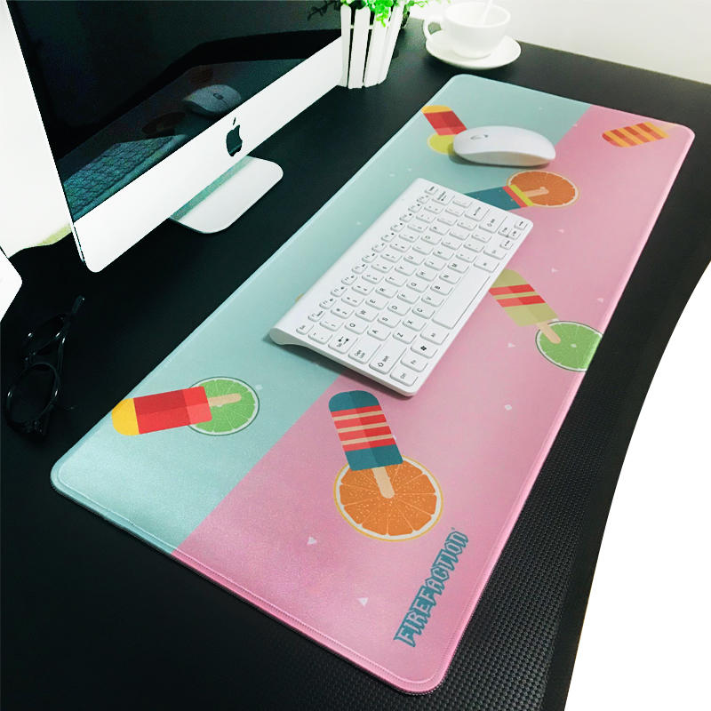 Fresh style  office desk pad young lady love much style decorated desk top happy mood mouse pad