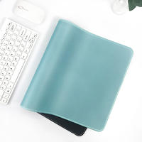 Light blue fresh color desk pad office brief desk top mouse pad 800*300*3mm desk mat