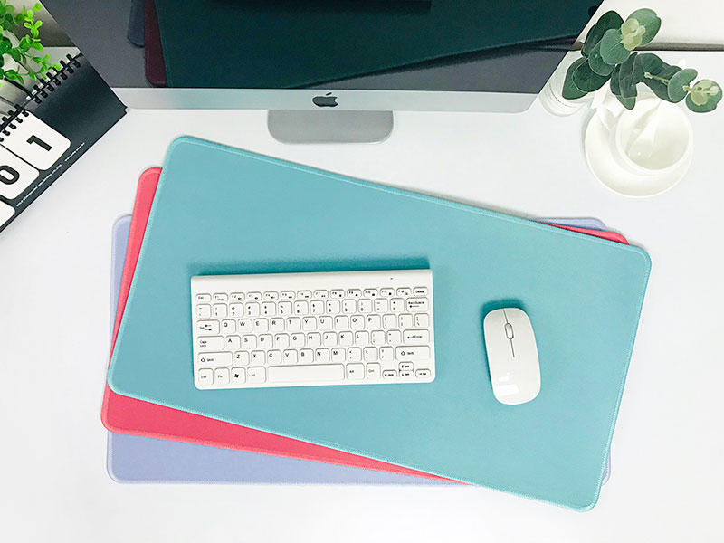 Light blue fresh color desk pad office brief desk top mouse pad 800*300*3mm desk mat