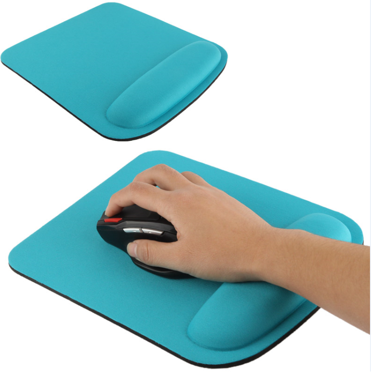 Memory Foam Filled Nature Rubber Base Wrist Rest  mouse pad