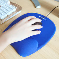 Customized Advertising Memory foam filled Wrist rest mouse pad