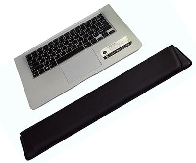 Durable practical style PU leather classical mouse pad, high quality keyboard pad with armrest