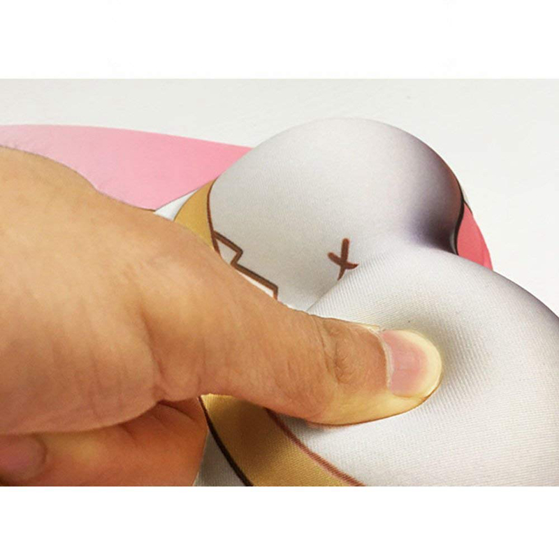 KAL  Anime 3D Mouse Pad Ergonomic Soft Silicon Gel  Mouse pad with Wrist Support Cute Corgi Dog Mouse Mat for Girls (Pink) Cloth Gel With Rest image17