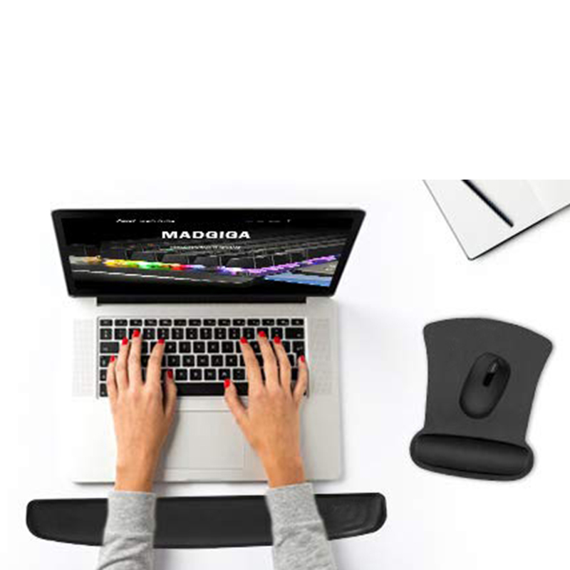 KAL  Ergo Memory Foam Mouse Pad With Wrist Rest Rubber Base Foldable Memory Foam image7