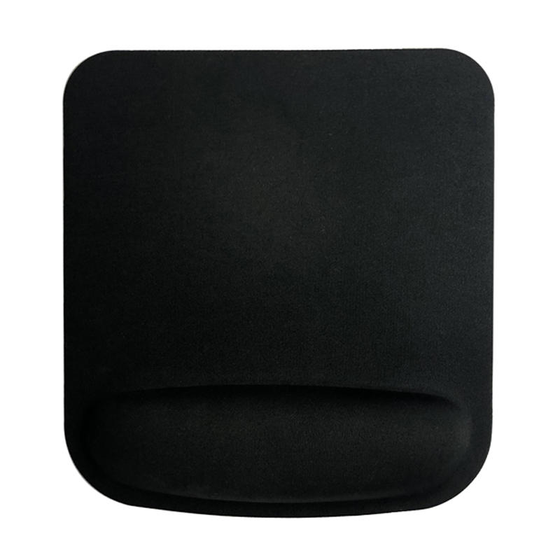 Black Blank Ergonomic Mouse Pad With Foam Wrist Rest Mouse Pad Manufacturer