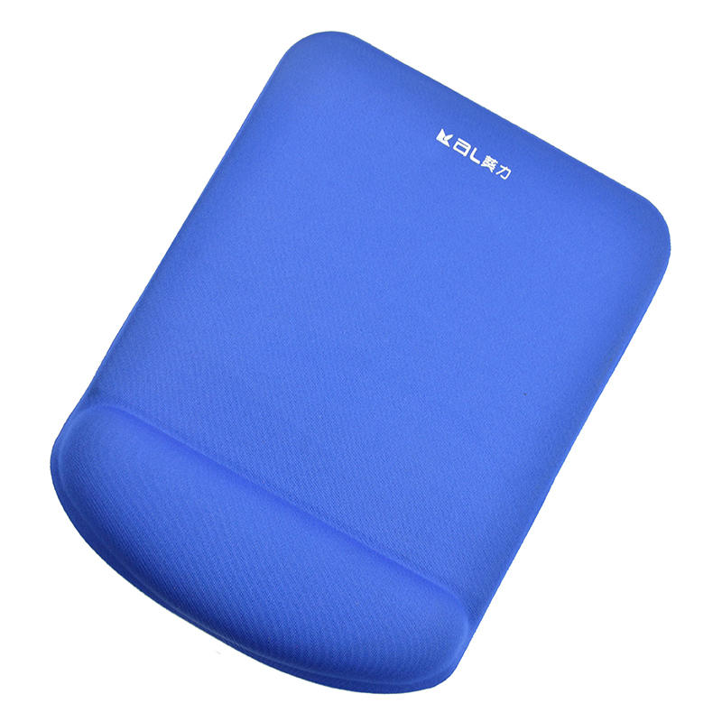 Custom Big Size Blue Cloth Mouse Pad With Gel Wrist Rest Anti-slip base