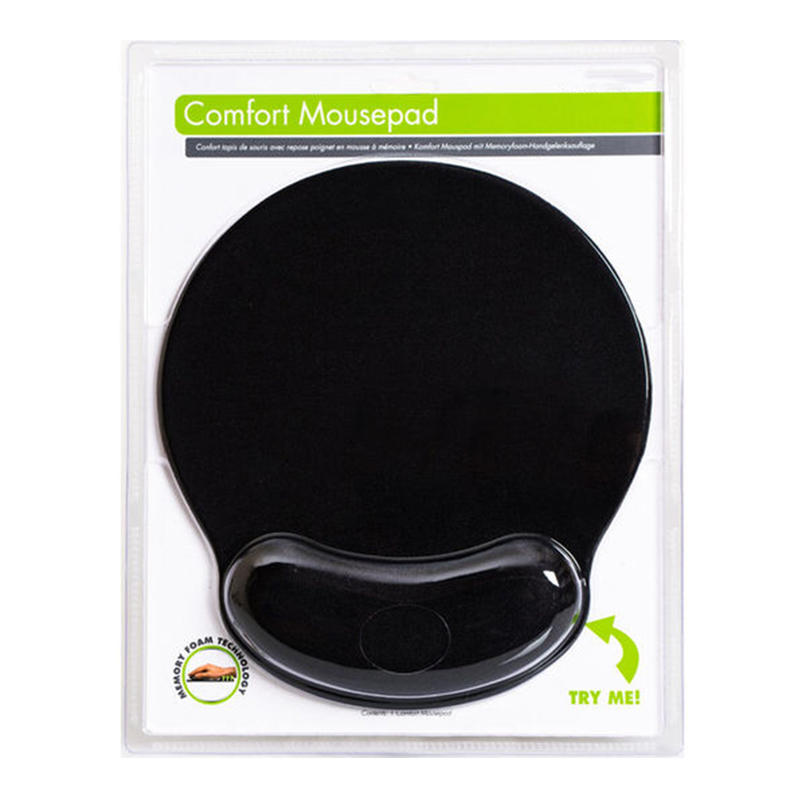 Blank Mouse Pad Ergonomic Cloth Foldable Foam Mouse Pad With Wrist Rest Custom Logo